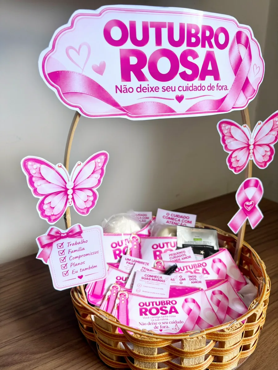 Kit Bolsinhas Outubro Rosa